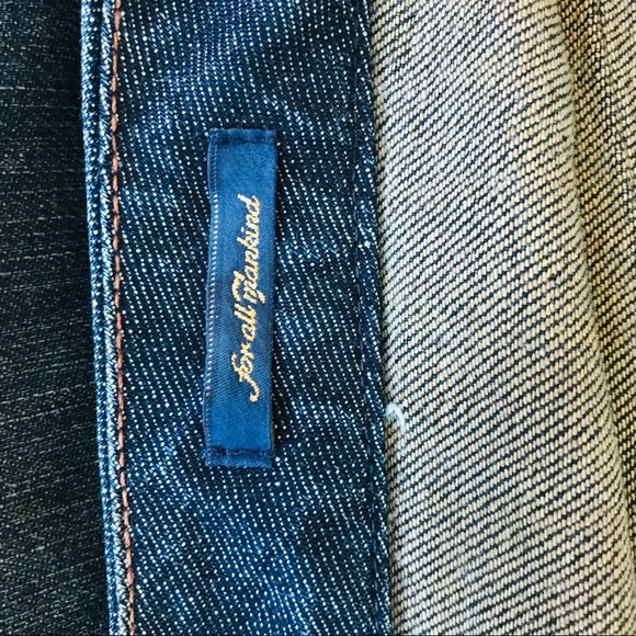 7 For All Mankind Denim Pleated Skirt Size 27 - Picture 7 of 11